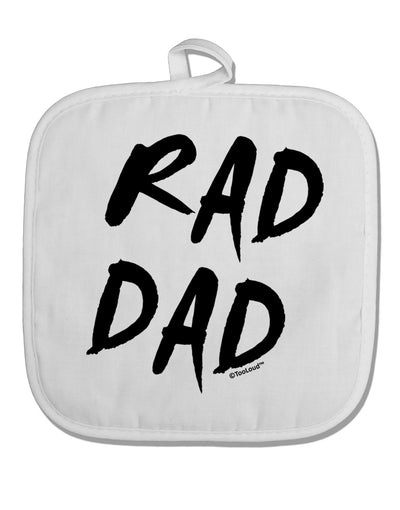 Rad Dad Design White Fabric Pot Holder Hot Pad-Pot Holder-TooLoud-White-Davson Sales