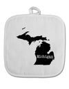 Michigan - United States Shape White Fabric Pot Holder Hot Pad-Pot Holder-TooLoud-White-Davson Sales