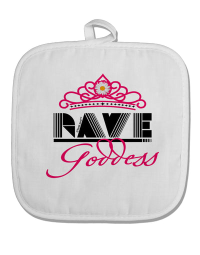 Rave Goddess White Fabric Pot Holder Hot Pad-Pot Holder-TooLoud-White-Davson Sales