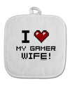 I Heart My Gamer Wife White Fabric Pot Holder Hot Pad-Pot Holder-TooLoud-White-Davson Sales