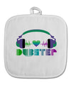 Heart Dubstep White Fabric Pot Holder Hot Pad-Pot Holder-TooLoud-White-Davson Sales