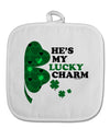 He's My Lucky Charm - Right White Fabric Pot Holder Hot Pad-Pot Holder-TooLoud-White-Davson Sales