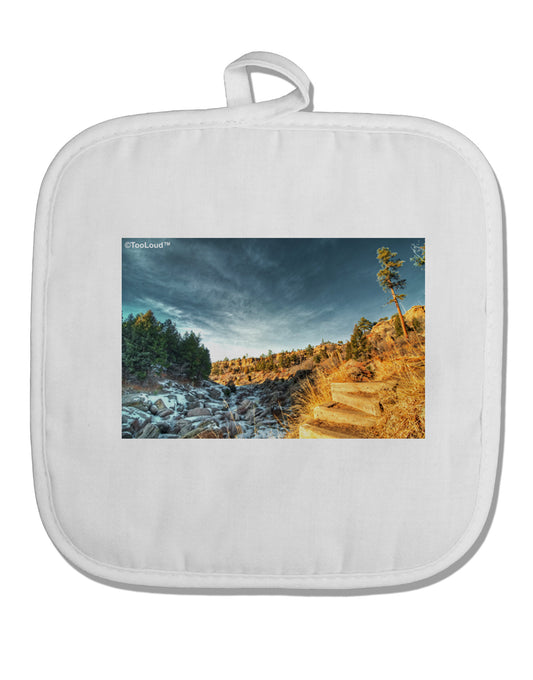Castlewood Canyon White Fabric Pot Holder Hot Pad-Pot Holder-TooLoud-White-Davson Sales