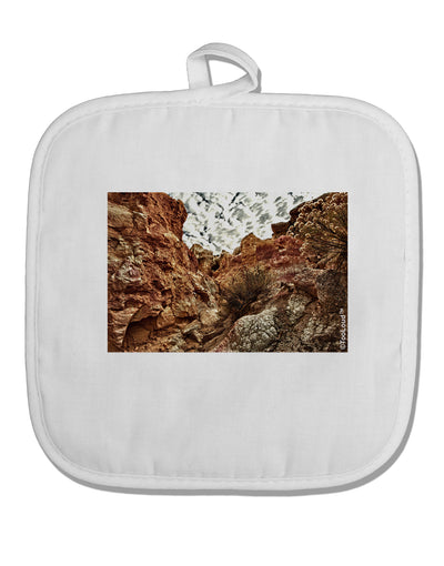 Colorado Painted Rocks White Fabric Pot Holder Hot Pad-Pot Holder-TooLoud-White-Davson Sales