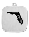 Florida - United States Shape White Fabric Pot Holder Hot Pad-Pot Holder-TooLoud-White-Davson Sales