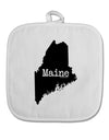 Maine - United States Shape White Fabric Pot Holder Hot Pad-Pot Holder-TooLoud-White-Davson Sales