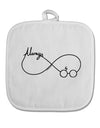 Always Infinity Symbol White Fabric Pot Holder Hot Pad-Pot Holder-TooLoud-White-Davson Sales