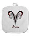 Aries Symbol White Fabric Pot Holder Hot Pad-Pot Holder-TooLoud-White-Davson Sales