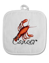 Cancer Color Illustration White Fabric Pot Holder Hot Pad-Pot Holder-TooLoud-White-Davson Sales