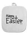 Happy Easter with Cross White Fabric Pot Holder Hot Pad by TooLoud-Pot Holder-TooLoud-White-Davson Sales