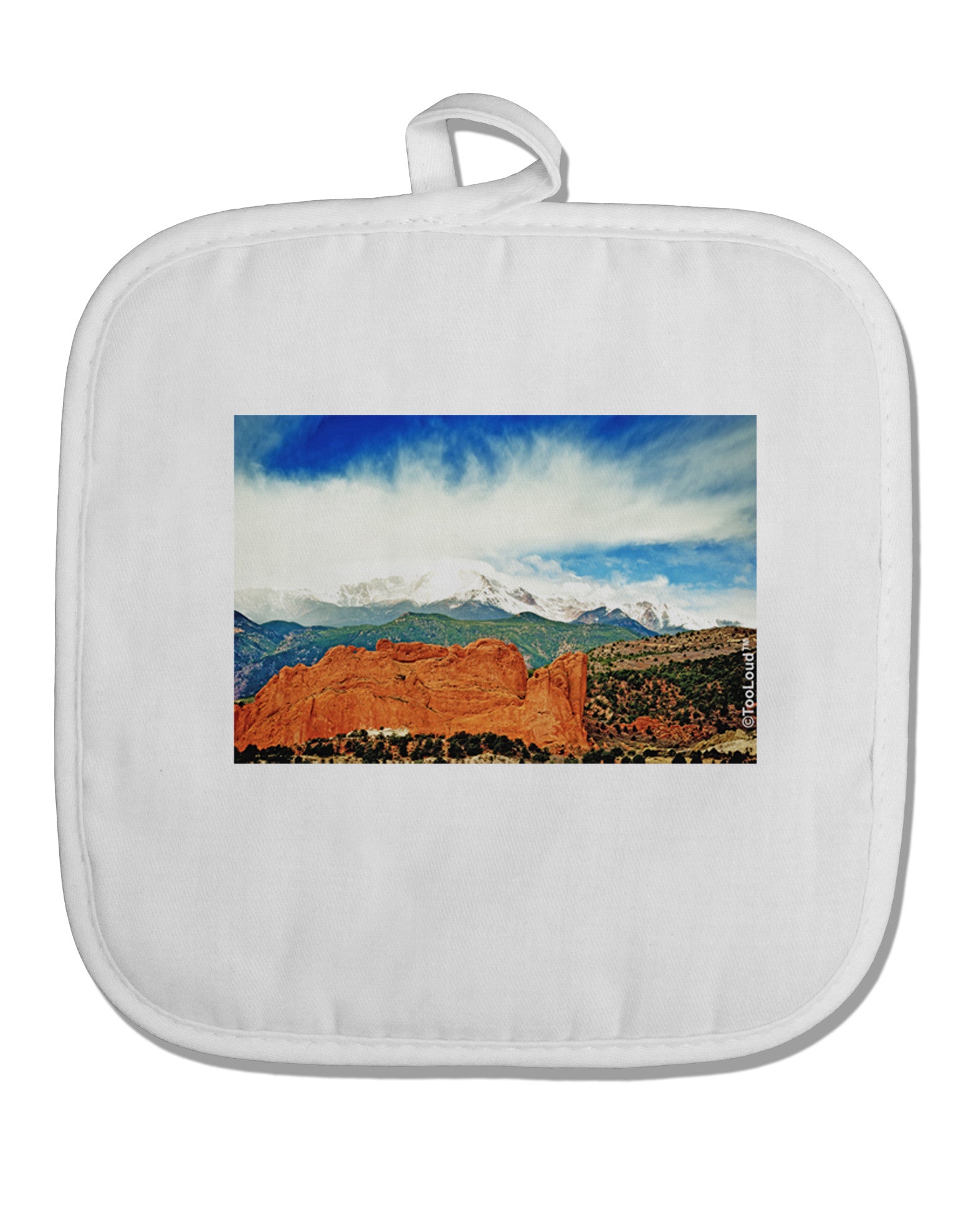 CO Beautiful View White Fabric Pot Holder Hot Pad-Pot Holder-TooLoud-White-Davson Sales