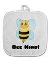 Bee Kind White Fabric Pot Holder Hot Pad-Pot Holder-TooLoud-White-Davson Sales