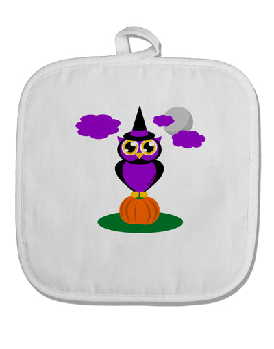 Owl Purple White Fabric Pot Holder Hot Pad-Pot Holder-TooLoud-White-Davson Sales