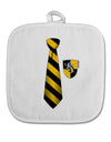 Wizard Tie Yellow and Black White Fabric Pot Holder Hot Pad-Pot Holder-TooLoud-White-Davson Sales