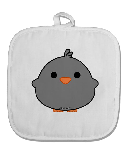Cute Little Chick - Black White Fabric Pot Holder Hot Pad by TooLoud-Pot Holder-TooLoud-White-Davson Sales