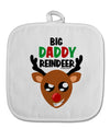 Big Daddy Reindeer Matching Deer White Fabric Pot Holder Hot Pad-Pot Holder-TooLoud-White-Davson Sales