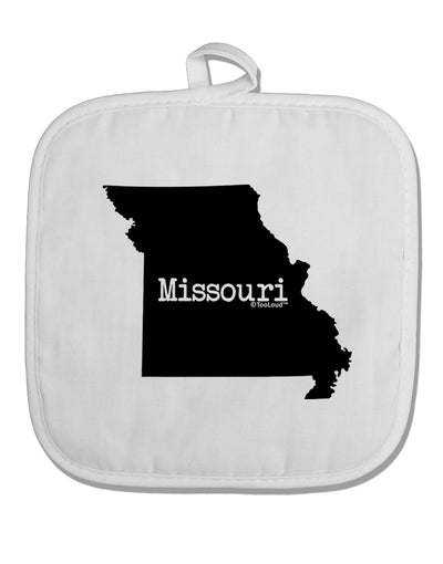 Missouri - United States Shape White Fabric Pot Holder Hot Pad-Pot Holder-TooLoud-White-Davson Sales