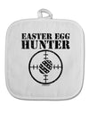 Easter Egg Hunter Distressed White Fabric Pot Holder Hot Pad by TooLoud-Pot Holder-TooLoud-White-Davson Sales