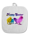 Happy Easter Peepers White Fabric Pot Holder Hot Pad-Pot Holder-TooLoud-Davson Sales