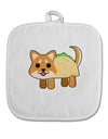 Cute Taco Dog White Fabric Pot Holder Hot Pad-Pot Holder-TooLoud-White-Davson Sales