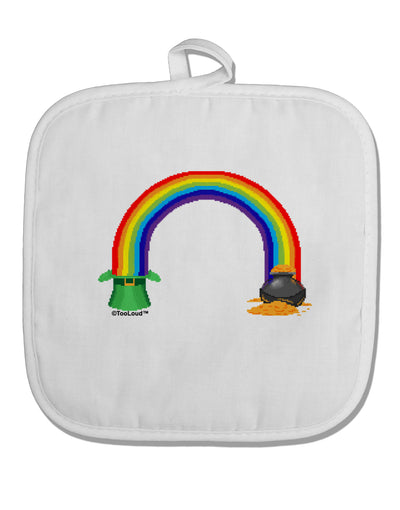 Pixel Pot of Gold White Fabric Pot Holder Hot Pad-Pot Holder-TooLoud-White-Davson Sales