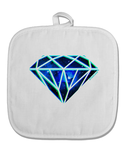 Space Diamond White Fabric Pot Holder Hot Pad-Pot Holder-TooLoud-White-Davson Sales