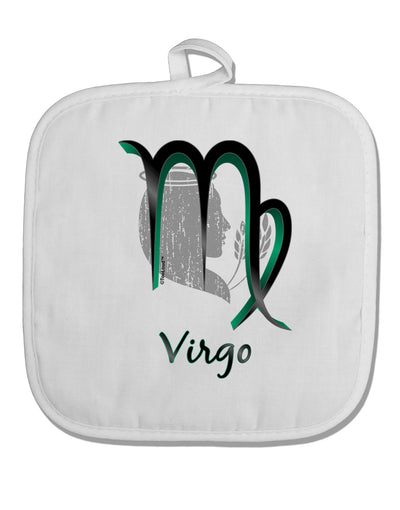 Virgo Symbol White Fabric Pot Holder Hot Pad-Pot Holder-TooLoud-White-Davson Sales