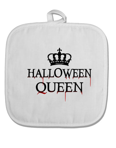 Halloween Queen White Fabric Pot Holder Hot Pad by TooLoud-Pot Holder-TooLoud-White-Davson Sales