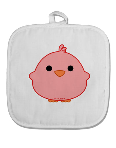 Cute Little Chick - Red White Fabric Pot Holder Hot Pad by TooLoud-Pot Holder-TooLoud-White-Davson Sales