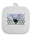 Chicago Triangles White Fabric Pot Holder Hot Pad-Pot Holder-TooLoud-White-Davson Sales