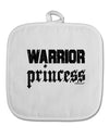 Warrior Princess Script White Fabric Pot Holder Hot Pad-Pot Holder-TooLoud-White-Davson Sales