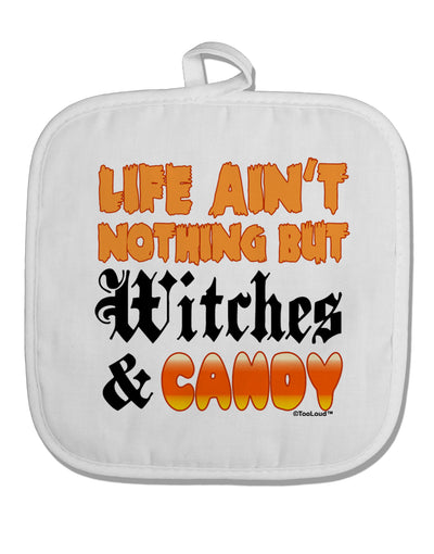 TooLoud Witches and Candy Color White Fabric Pot Holder Hot Pad-Pot Holder-TooLoud-White-Davson Sales