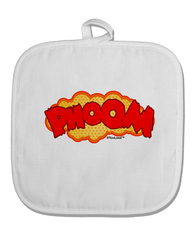 Onomatopoeia PHOOM White Fabric Pot Holder Hot Pad-Pot Holder-TooLoud-White-Davson Sales