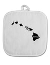 Hawaii - United States Shape White Fabric Pot Holder Hot Pad-Pot Holder-TooLoud-White-Davson Sales