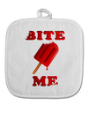 Bite Me Ice Cream White Fabric Pot Holder Hot Pad-Pot Holder-TooLoud-White-Davson Sales