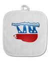 Sloth Political Party Symbol White Fabric Pot Holder Hot Pad-Pot Holder-TooLoud-White-Davson Sales