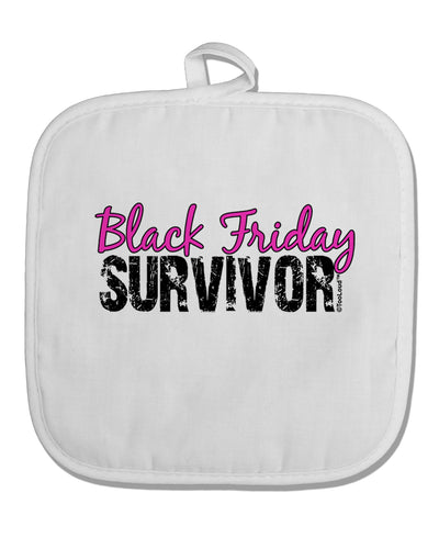 Black Friday Survivor White Fabric Pot Holder Hot Pad-Pot Holder-TooLoud-White-Davson Sales