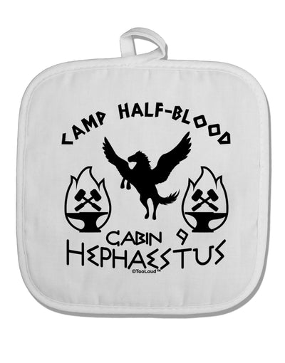 Cabin 9 Hephaestus Half Blood White Fabric Pot Holder Hot Pad