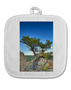 Colorado Landscape Tree White Fabric Pot Holder Hot Pad-Pot Holder-TooLoud-White-Davson Sales