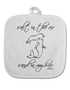 Salt in the Air Sand in My Hair - Mermaid White Fabric Pot Holder Hot Pad-Pot Holder-TooLoud-White-Davson Sales