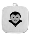 Cute Pixel Vampire Male White Fabric Pot Holder Hot Pad-Pot Holder-TooLoud-White-Davson Sales