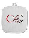 Infinite Love White Fabric Pot Holder Hot Pad-Pot Holder-TooLoud-White-Davson Sales