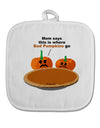 Where Bad Pumpkins Go White Fabric Pot Holder Hot Pad-Pot Holder-TooLoud-White-Davson Sales