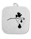 Partridge In A Pear Tree White Fabric Pot Holder Hot Pad-Pot Holder-TooLoud-White-Davson Sales