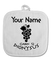 Personalized Cabin 12 Dionysus White Fabric Pot Holder Hot Pad by TooLoud-Pot Holder-TooLoud-White-Davson Sales