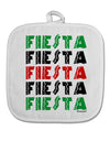 Cinco Fiestas White Fabric Pot Holder Hot Pad by TooLoud-Pot Holder-TooLoud-White-Davson Sales