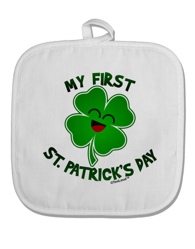 My First St. Patrick's Day White Fabric Pot Holder Hot Pad-Pot Holder-TooLoud-White-Davson Sales