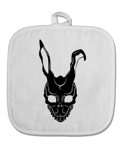 Scary Bunny Face Black White Fabric Pot Holder Hot Pad-Pot Holder-TooLoud-White-Davson Sales