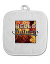 Hello Autumn White Fabric Pot Holder Hot Pad-Pot Holder-TooLoud-White-Davson Sales