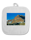 Colorado Snowy Mountains White Fabric Pot Holder Hot Pad-Pot Holder-TooLoud-White-Davson Sales